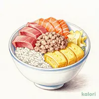 まぐろサーモンねぎトロ丼