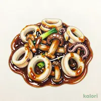 イカとキノコのワタ焼き