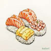 サーモン3色丼
