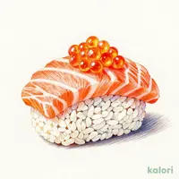 Salmon and Salmon Roe Pressed Sushi
