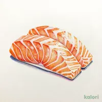 サーモンの刺身