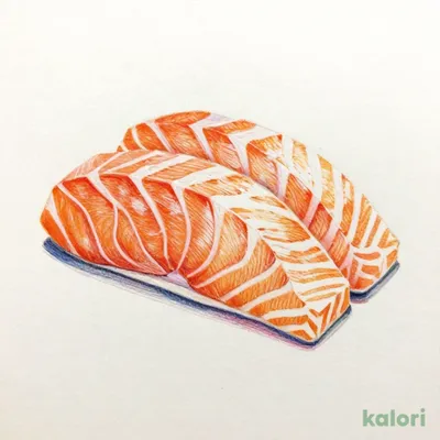 サーモンの刺身