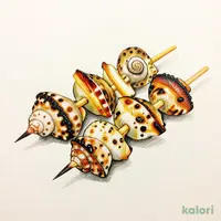 ツブ貝の串焼
