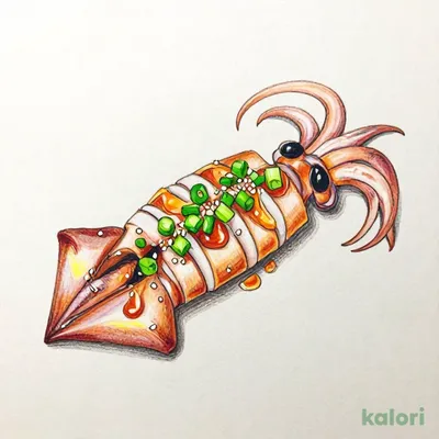 ホタルイカのレバ刺し風