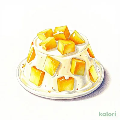 Almond Tofu with Mango