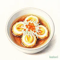 半熟玉子の揚げ出しイクラ鬼おろし