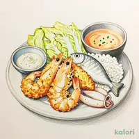 Seafood Mixed Fry Set Meal