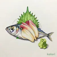 活鯵の姿造り