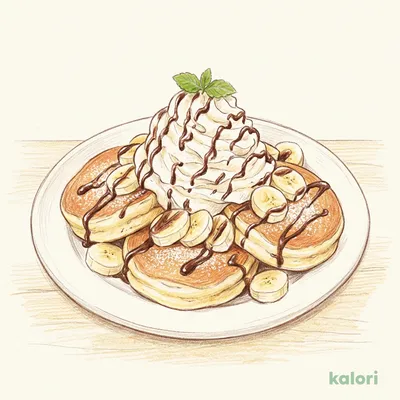 Whipped Pancake Chocolate Banana