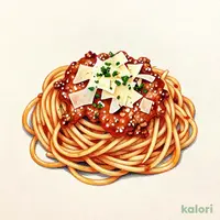 Bolognese Meat Sauce Pasta with Shaved Parmesan