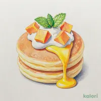 ふわっとリコッタパンケーキ ごろっとマンゴー