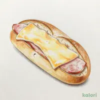 マリボーチーズとハムのサンド