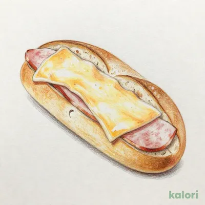 マリボーチーズとハムのサンド