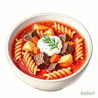 DAILY DELI 牛肉とごろごろ具材のボルシチ風スープパスタ