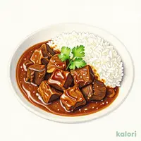 レンジでごちそう 牛すじ黒カレー