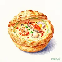 Shrimp, Crab, and Scallop Potage Pie