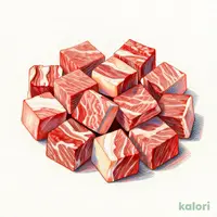 牛サイコロ★ステーキ 宮のたれ2袋付き（成型肉）（未加熱商品）