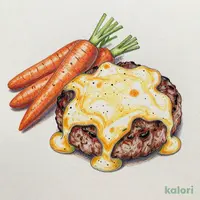 ご包びじっくり煮込んだ包みハンバーグ 濃厚チーズソース