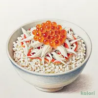 かにいくら丼