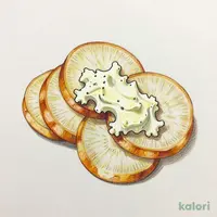 Iburi-gakko (Smoked Pickled Radish) with Cream Cheese