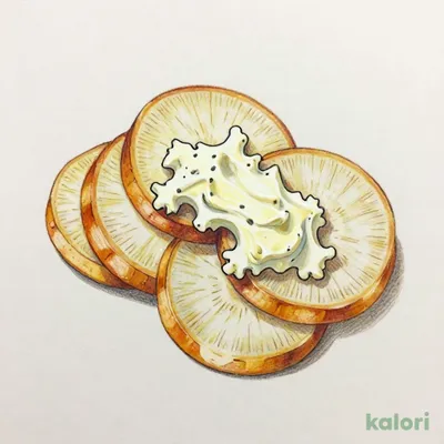 Iburi-gakko (Smoked Pickled Radish) with Cream Cheese