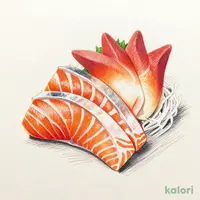 Salmon and Sockeye Salmon Ruibe (Frozen Sashimi) Tasting Platter