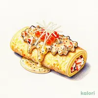 厚焼き玉子かに餡いくらおろし