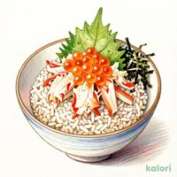 蟹いくら丼