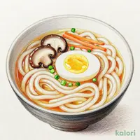 野菜とタマゴの温麺(うどん) 小盛