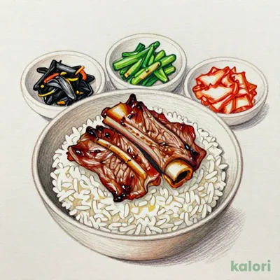 カルビ弁当