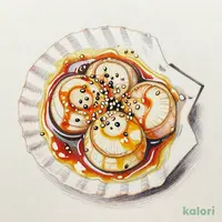 ホタテとクラゲの和え物