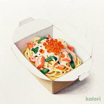 お持ち帰り スモークサーモンといくらの明太子クリームソース
