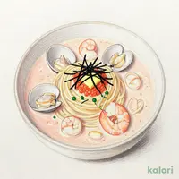 エビの明太子クリームスープパスタ