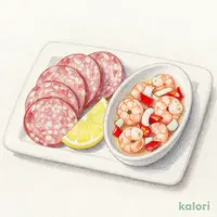 熟成サラミとピクルス