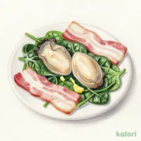 牡蠣とほうれん草のバターソテー