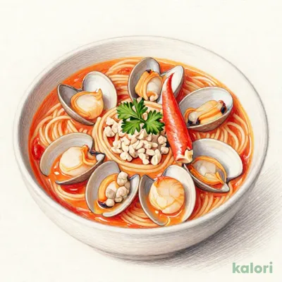 ～スープパスタ～ ずわい蟹と帆立のトマトクリームスープパスタ