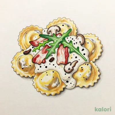 Ravioli with Gorgonzola Cream