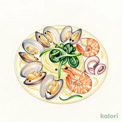 Seafood Soy Milk Soup Pasta