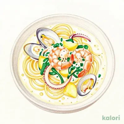 Takeout Seafood Soy Milk Soup Pasta