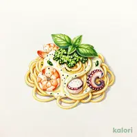 Seafood Basil Cream Pasta