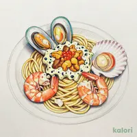 “冷製カッペリーニ” うにと贅沢海の幸のウニクリームソース