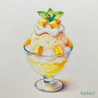 レモンゼリーとマンゴーのミルクグラニータ