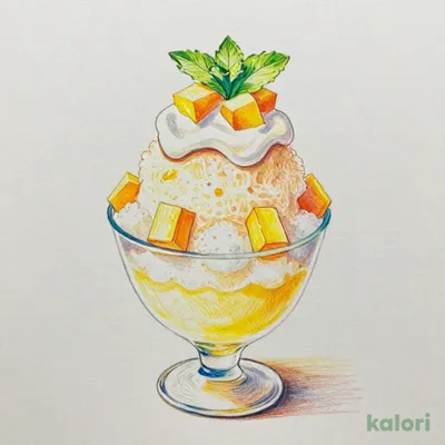 レモンゼリーとマンゴーのミルクグラニータ