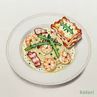 ～イタリアンワンプレート～ エビと帆立のクリームソース＆ラザニア風グラタン
