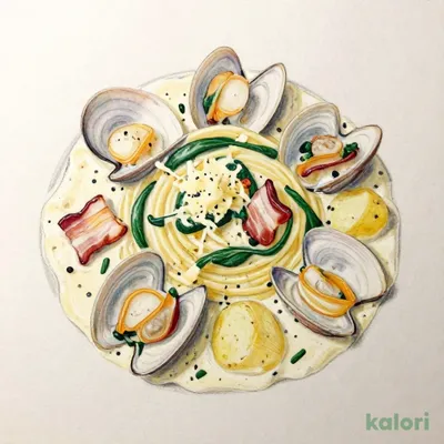 Scallop and Clam Chowder Soup Pasta