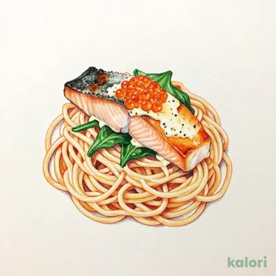 スモール サーモンハラスといくらの明太子クリーム