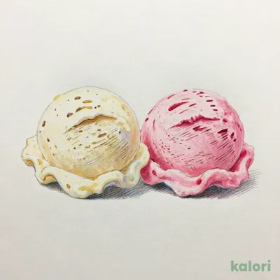 ダブルジェラート(バニラ・ストロベリー)