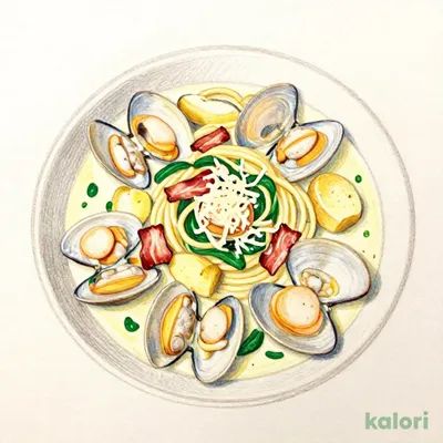 Takeout Scallops and Clams Chowder Soup Pasta