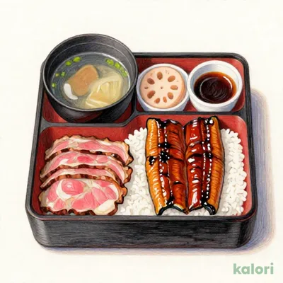 うなぎ＆ローストビーフ重（お吸い物・惣菜つき）