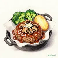 アンガスビーフ100％贅沢きのこのオニオンスープバーグ